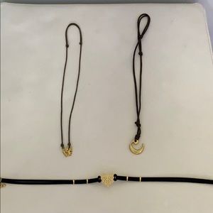 3 necklaces/chokers